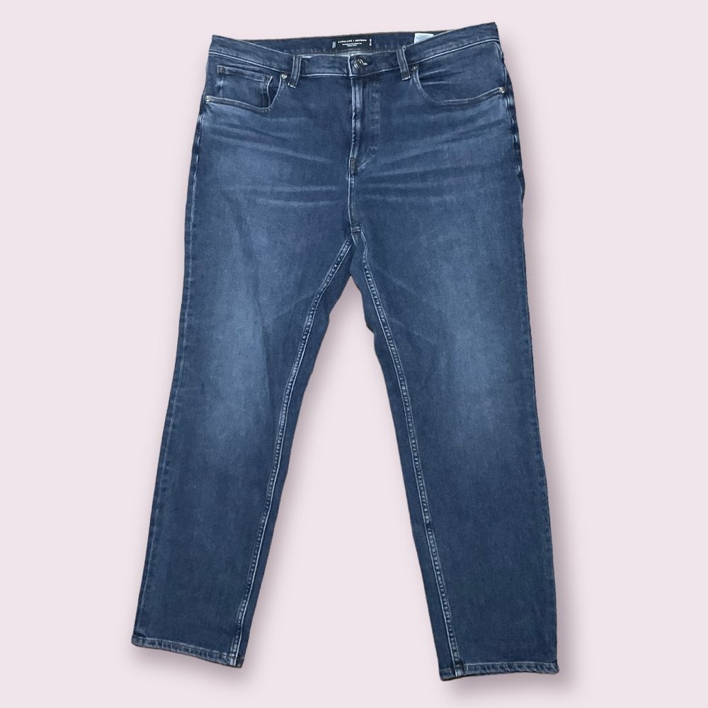 Everlane - Men's Relaxed 4-Way Stretch Organic Jean - Faded Indigo - 36 x 30